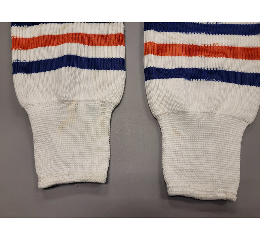 WAYNE GRETZKY GAME-USED SOCKS FROM INAUGURAL FANTASY CAMP W/ COPY OF WGA COA
