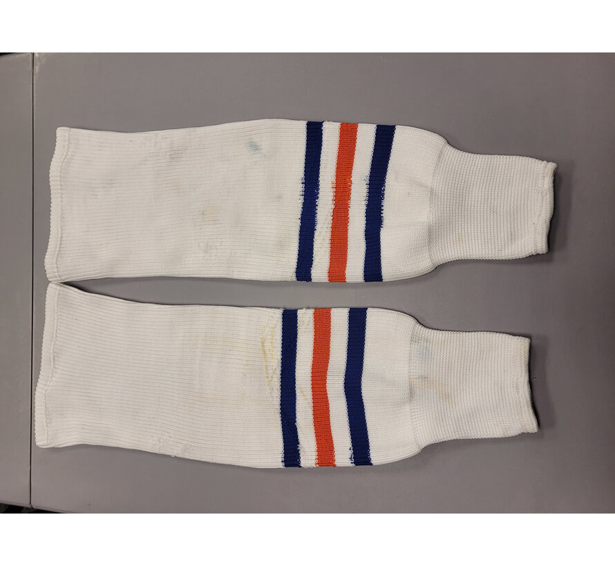 WAYNE GRETZKY GAME-USED SOCKS FROM INAUGURAL FANTASY CAMP W/ COPY OF WGA COA