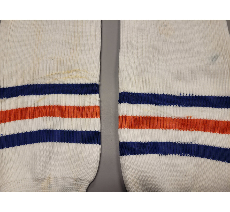 WAYNE GRETZKY GAME-USED SOCKS FROM INAUGURAL FANTASY CAMP W/ COPY OF WGA COA