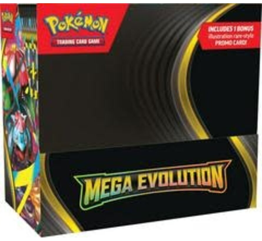 POKEMON ME01 MEGA EVOLUTION BOOSTER DISPLAY BOX W/ TOPPER