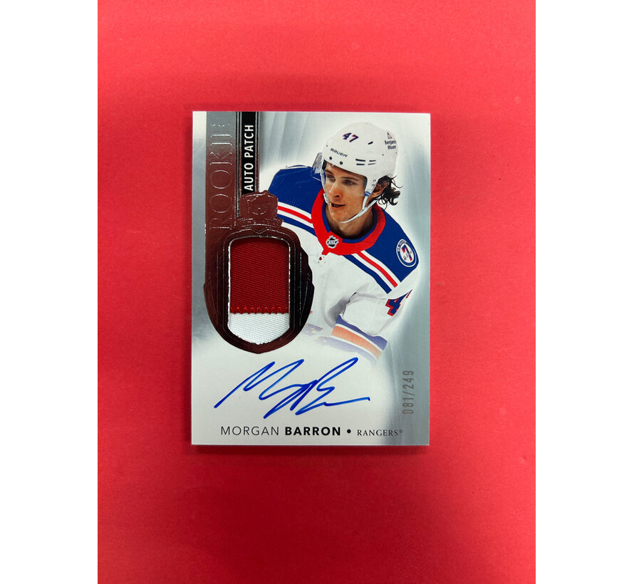 2021-22 UPPER DECK THE CUP MORGAN BARRON CUP ROOKIE PATH AUTO /249