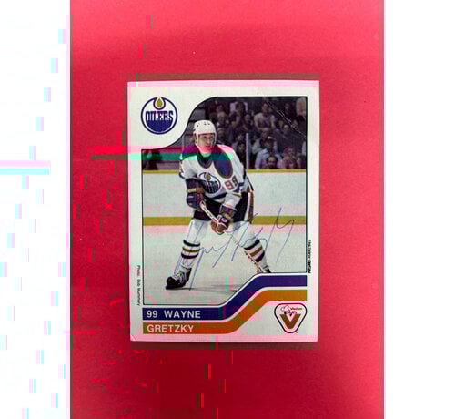 VACHON 1983 VACHON WAYNE GRETZKY IN PERSON AUTO ERA CORRECT/ TIME PERIOD