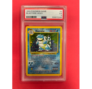 POKEMON 1999 POKEMON BASE SET BLASTOISE PSA GRADED 5