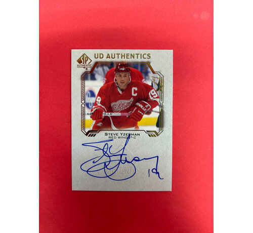 UPPER DECK 2021-22 SP AUTHENTIC STEVE YZERMAN UD AUTHENTICS AUTOGRAPH