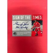 UPPER DECK 2000-21 SP AUTHENTIC GORDIE HOWE "MR.HOCKEY" SIGN OF THE TIMES SP