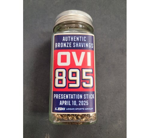 AUTHENTIC BRONZE SHAVINGS FROM ALEX OVECHKIN 895 PRESENTATION STICK 4/10/25