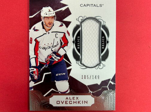 UPPER DECK 2018-19 UPPER DECK BLACK DIAMOND ALEX OVECHKIN RELICS /149