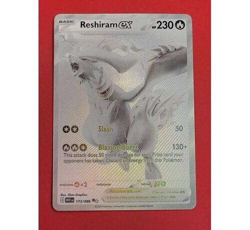 POKEMON POKEMON WHITE FLARE RESHIRAM EX 173/086 MINT