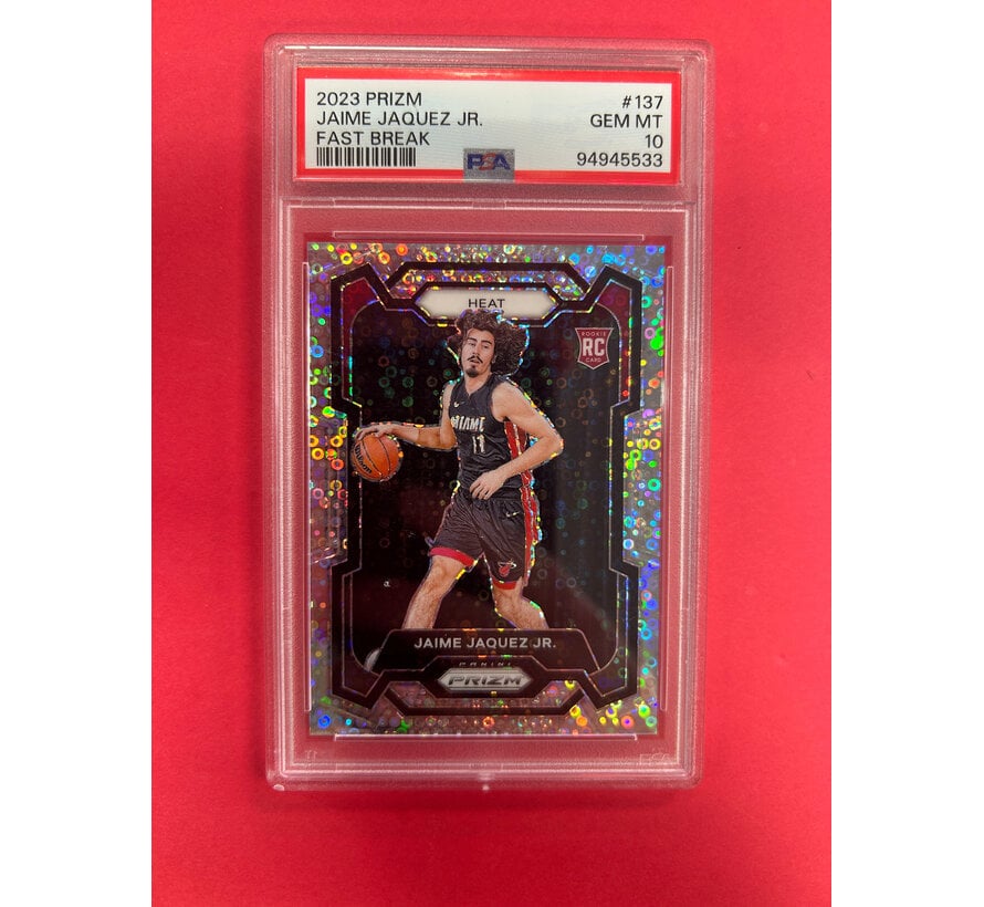 2023 PANINI PRIZM JAIME JAQUEZ JR FAST BREAK PSA GRADED 10
