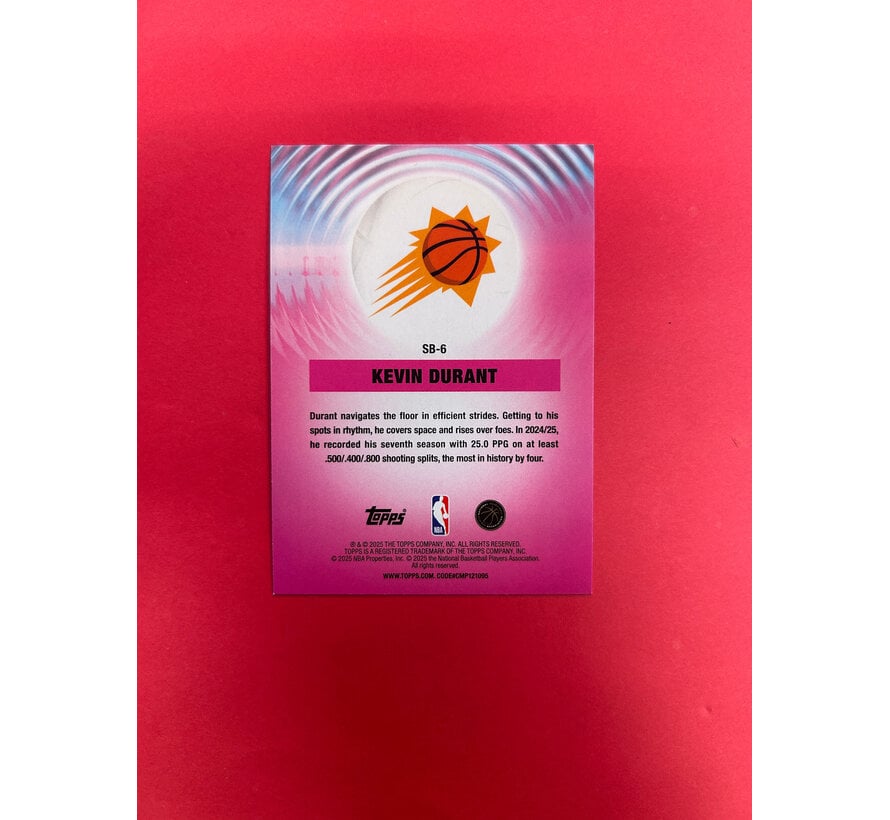2025 TOPPS BASKETBALL KEVIN DURANT SONICBOOM SSP