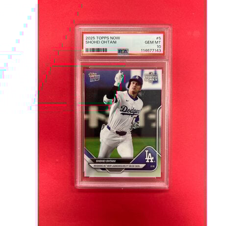 TOPPS 2025 TOPPS NOW SHOHEI OHTANI TOKYO SERIES PSA GRADED 10