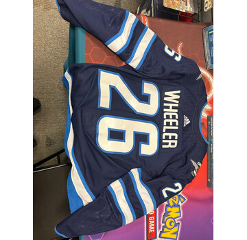 BLAKE WHEELER GAME USED PHOTOMATCHED 2019 STANLEY CUP PLAYOFFS JERSEY WINNIPEG JETS COA