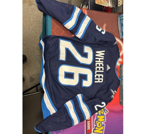BLAKE WHEELER GAME USED PHOTOMATCHED 2019 STANLEY CUP PLAYOFFS JERSEY WINNIPEG JETS COA