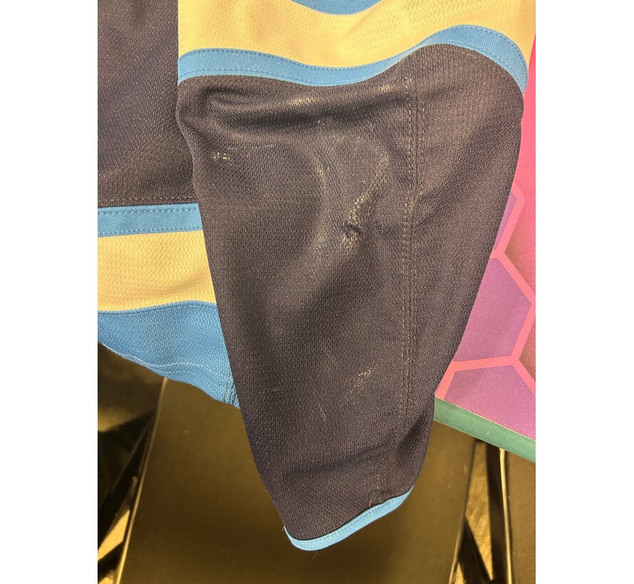 BLAKE WHEELER GAME USED PHOTOMATCHED 2019 STANLEY CUP PLAYOFFS JERSEY WINNIPEG JETS COA