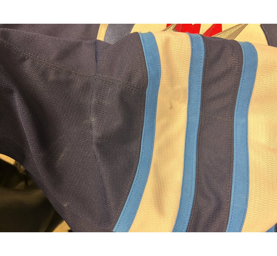 ADAM LOWRY GAME USED PHOTOMATCHED 2018-19 HOME JERSEY WINNIPEG JETS COA