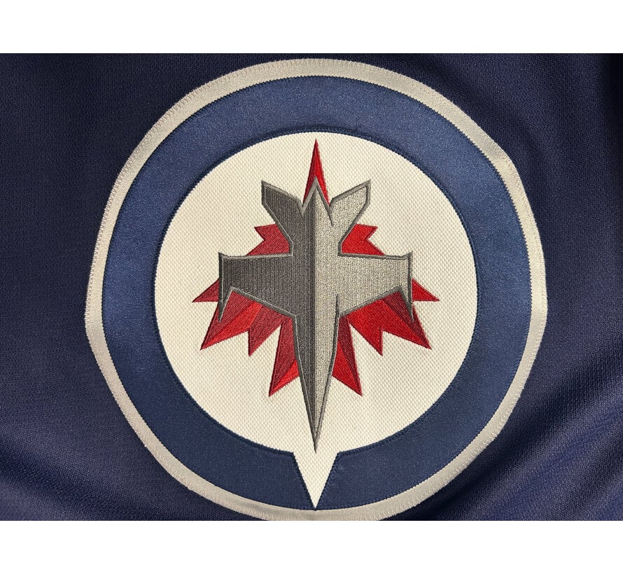 ADAM LOWRY GAME USED PHOTOMATCHED 2018-19 HOME JERSEY WINNIPEG JETS COA