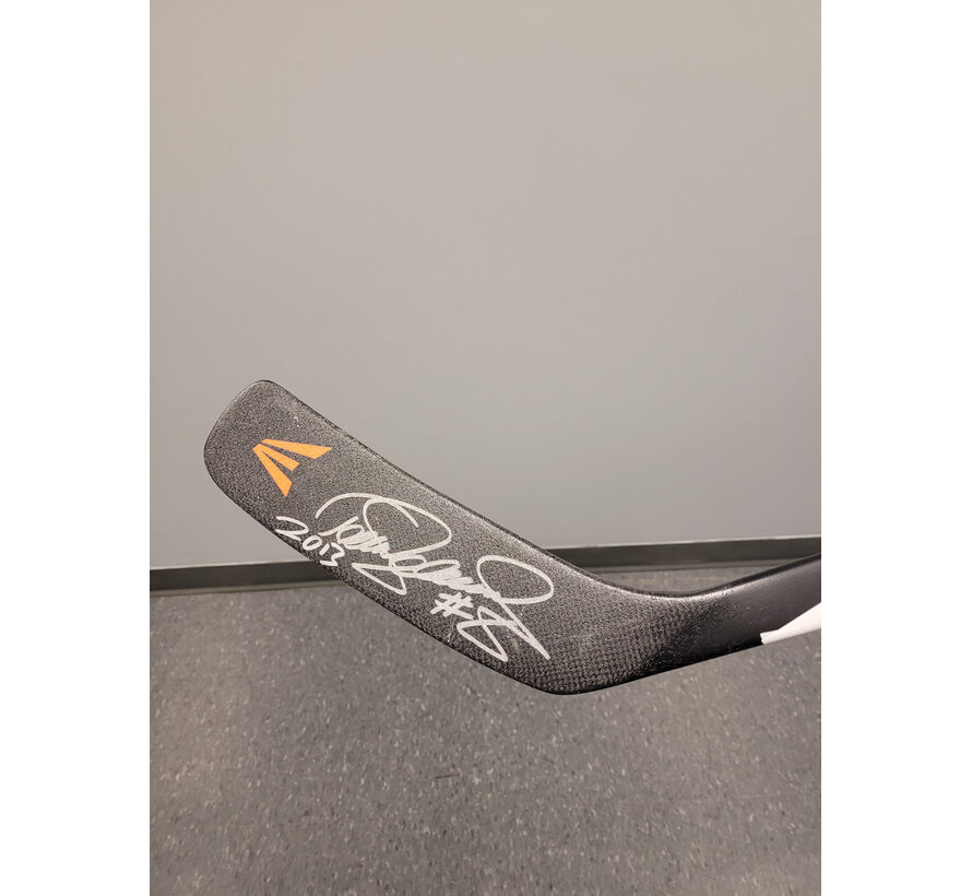 TEEMU SELANNE AUTOGRAPHED GAME USED STICK FROM 2013