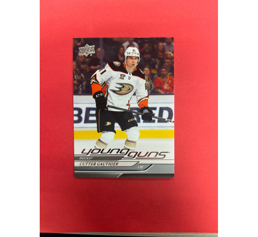 2024-24 UPPER DECK SERIES 1 CUTTER GAUTHIER YOUNG GUNS