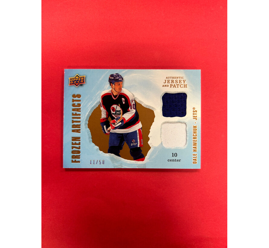 2008-09 UPPER DECK ARTIFACTS DALE HAWERCHUK FROZEN MATERIALS /50