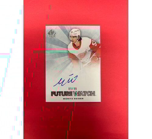UPPER DECK 2021-22 SP AUTHENTIC MORITZ SEIDER FUTURE WATCH AUTO RETRO /99