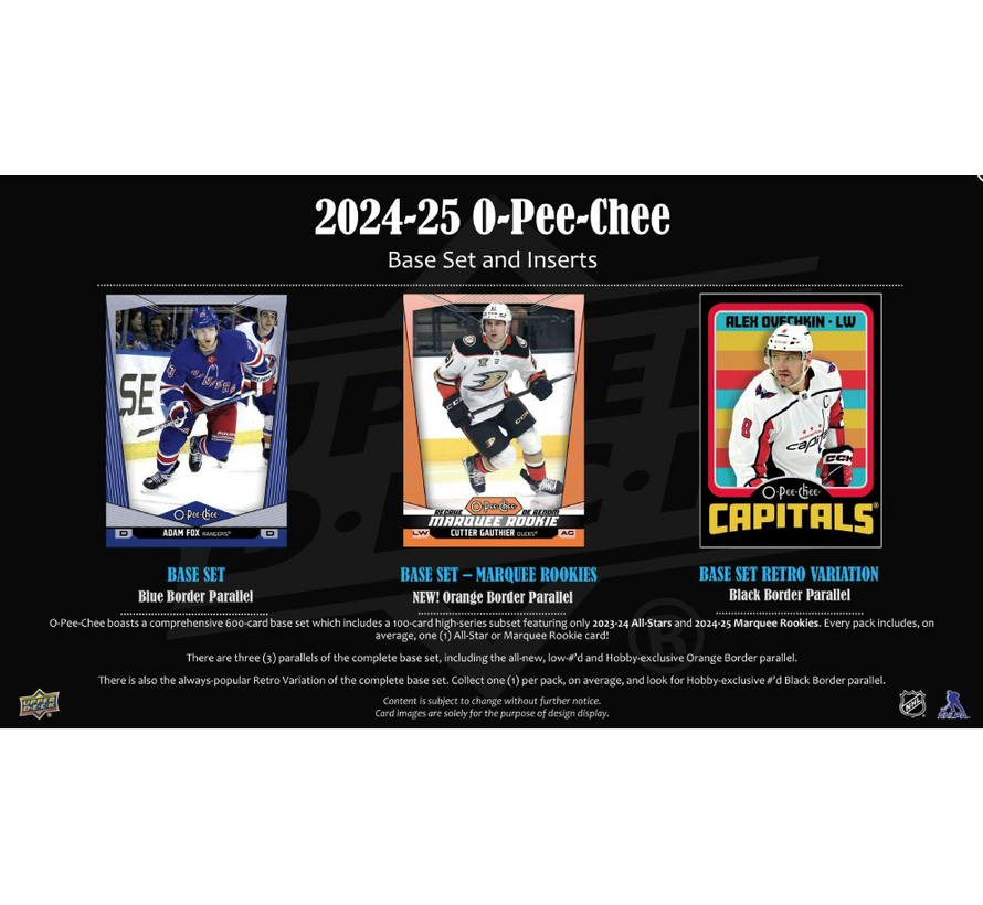 2024-25 UPPER DECK OPC HOCKEY HOBBY BOX