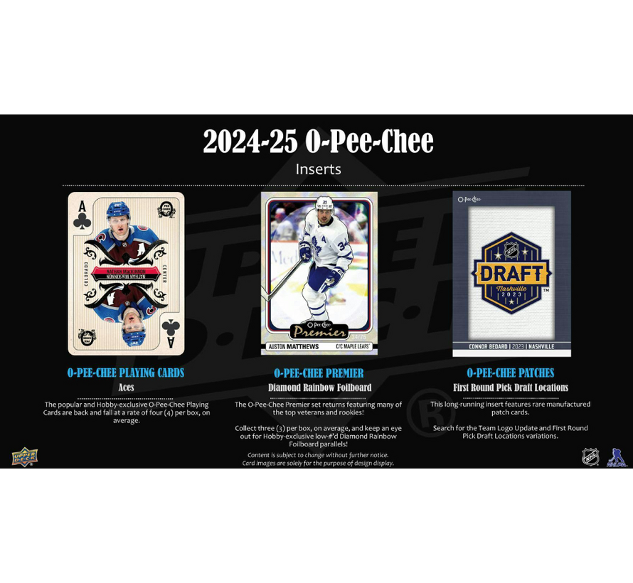 2024-25 UPPER DECK OPC HOCKEY HOBBY BOX