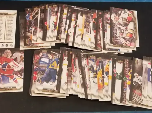 UPPER DECK 2015-16 UPPER DECK SERIES 1 CANVAS FULL SET 1-90 NO YOUNG GUNS