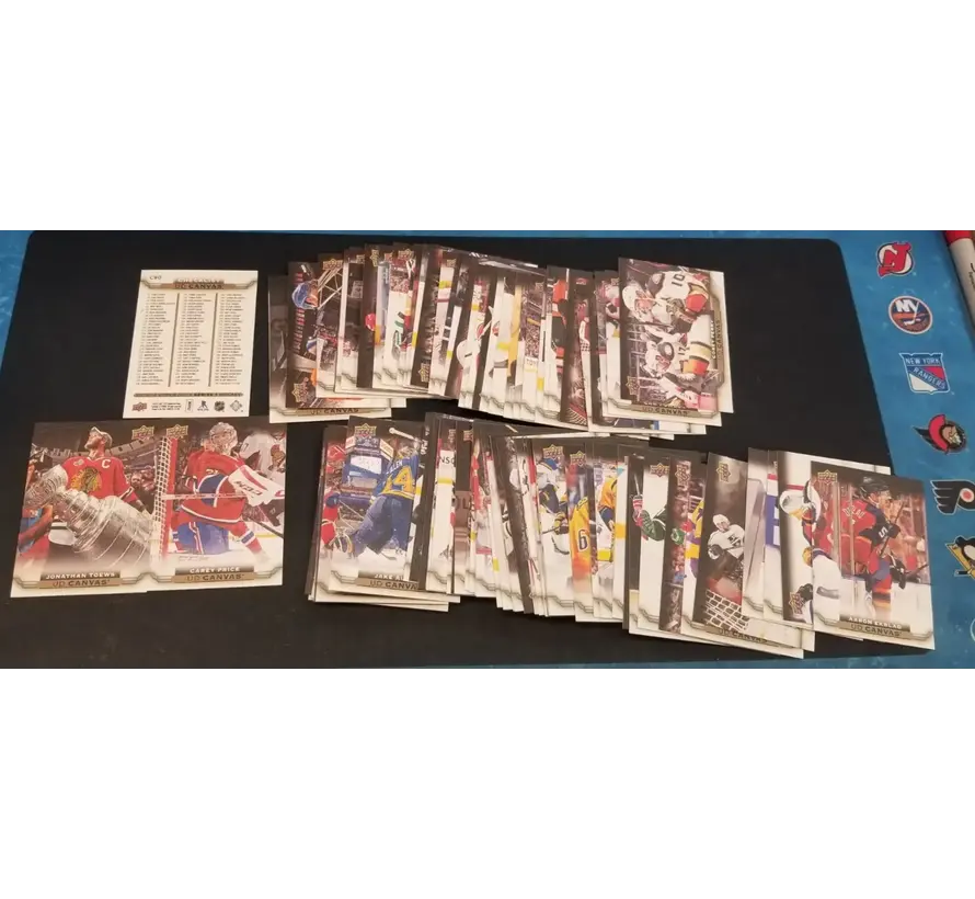 2015-16 UPPER DECK SERIES 1 CANVAS FULL SET 1-90 NO YOUNG GUNS