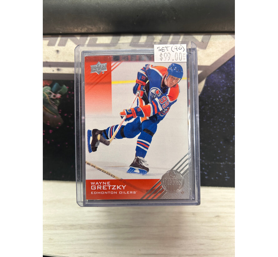 2013 UPPER DECK EDMONTON OILERS COMPLETE SET W/GRETZKY (90)