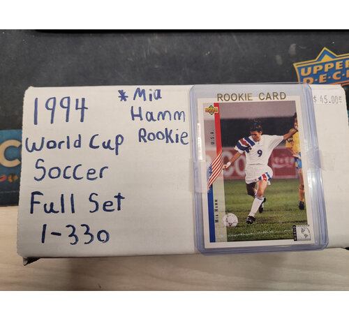UPPER DECK 1994 UPPER DECK WORLD CUP SOCCER FULL SET 1-330 MIA HAMM ROOKIE