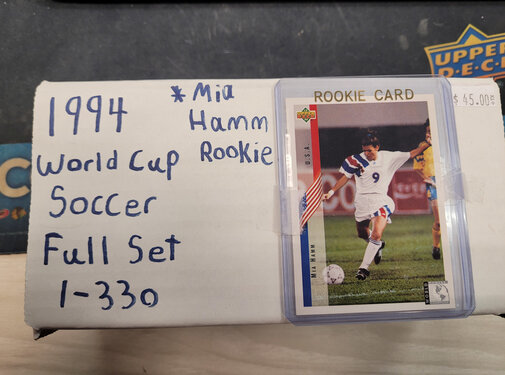 UPPER DECK 1994 UPPER DECK WORLD CUP SOCCER FULL SET 1-330 MIA HAMM ROOKIE