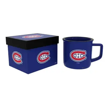 EVERGREEN Montreal Canadiens Ceramic Camp Cup with Enamel Finish, 14oz
