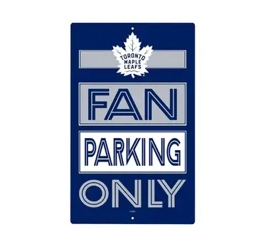 EVERGREEN Toronto Maple Leafs Fan Parking USA Metal Wall Sign, 7.5" x 11.5"