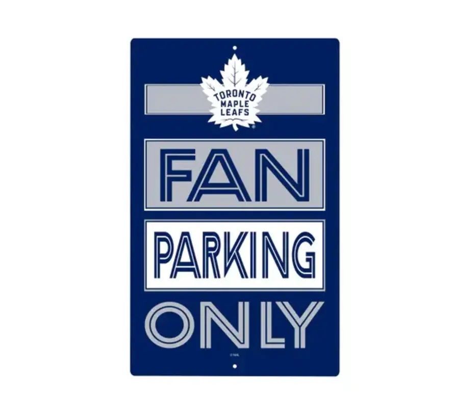 Toronto Maple Leafs Fan Parking USA Metal Wall Sign, 7.5" x 11.5"