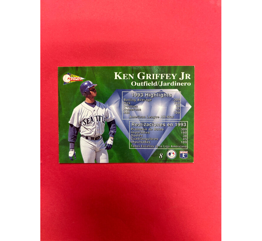 1993 PACIFIC ATOMIC KEN GRIFFEY JR DISCO REFRACTOR