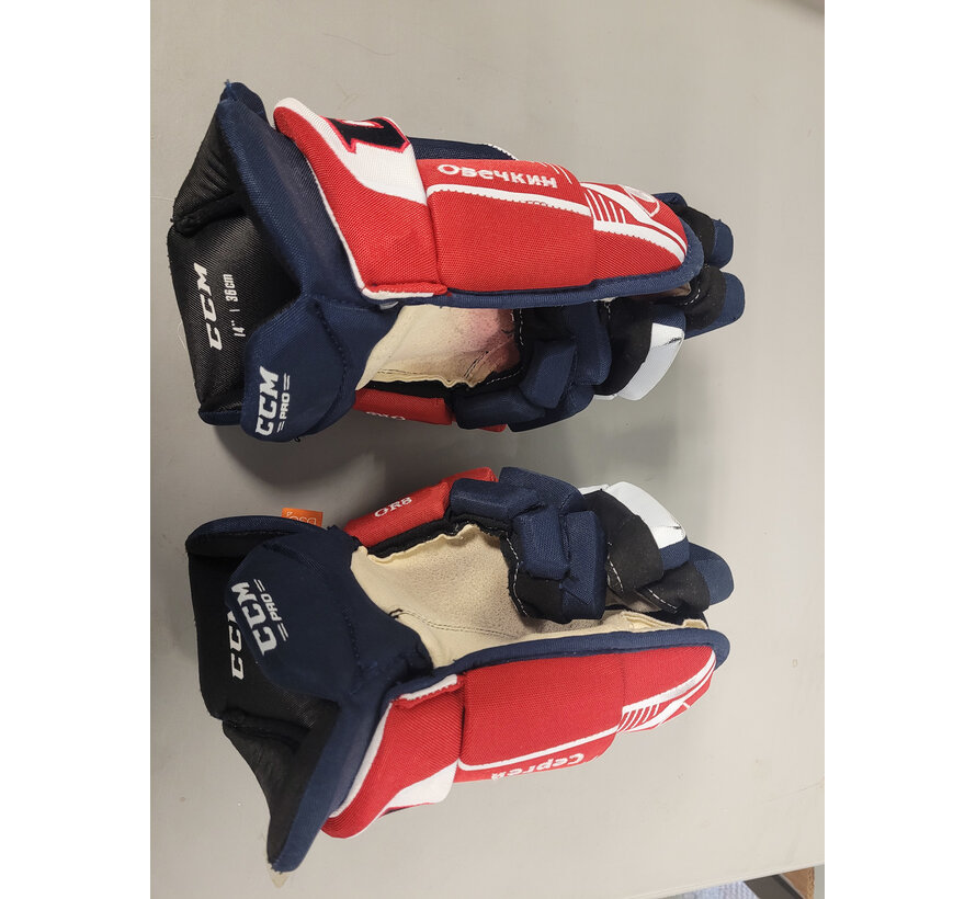 ALEX OVECHKIN 2020 BUBBLE YEAR PHOTOMATCHED PRACTICE WORN GLOVES