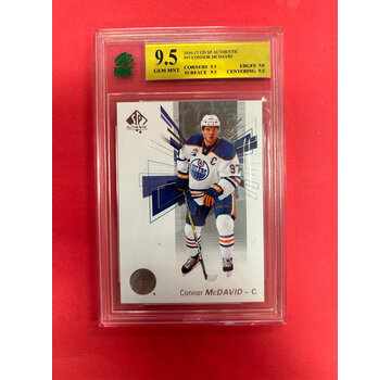 UPPER DECK 2016-17 SP AUTHENTIC CONNOR MCDAVID MNT GRADED 9.5