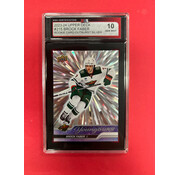 UPPER DECK 2023-24 UPPER DECK SERIES 1 BROCK FABER YOUNG GUNS OUTBURST KSA GRADED 10
