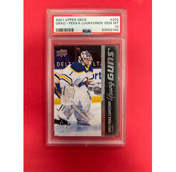 UPPER DECK 2021-22 UPPER DECK SERIES 1 UKKO-PEKKA LUUKONEN YOUNG GUNS PSA GRADED 10