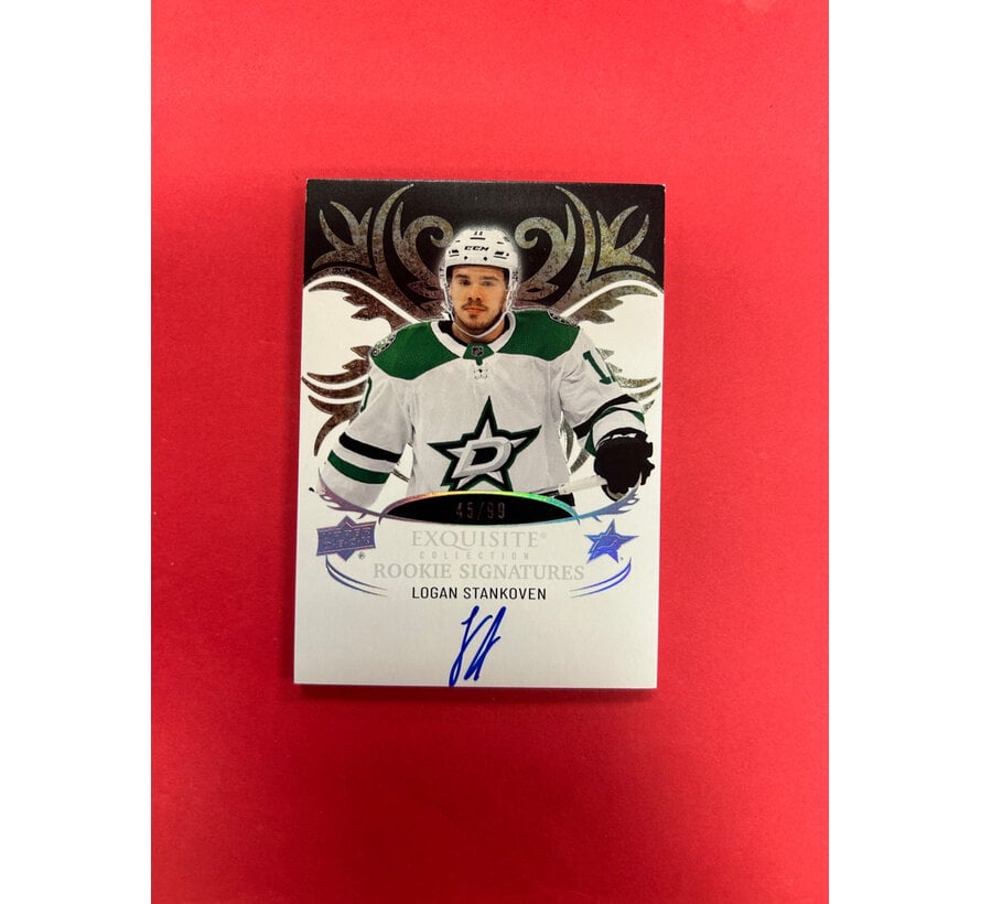 2024-25 UPPER DECK EXQUISITE COLLECTION LOGAN STANKOVEN ROOKIE SIGNATURES /99
