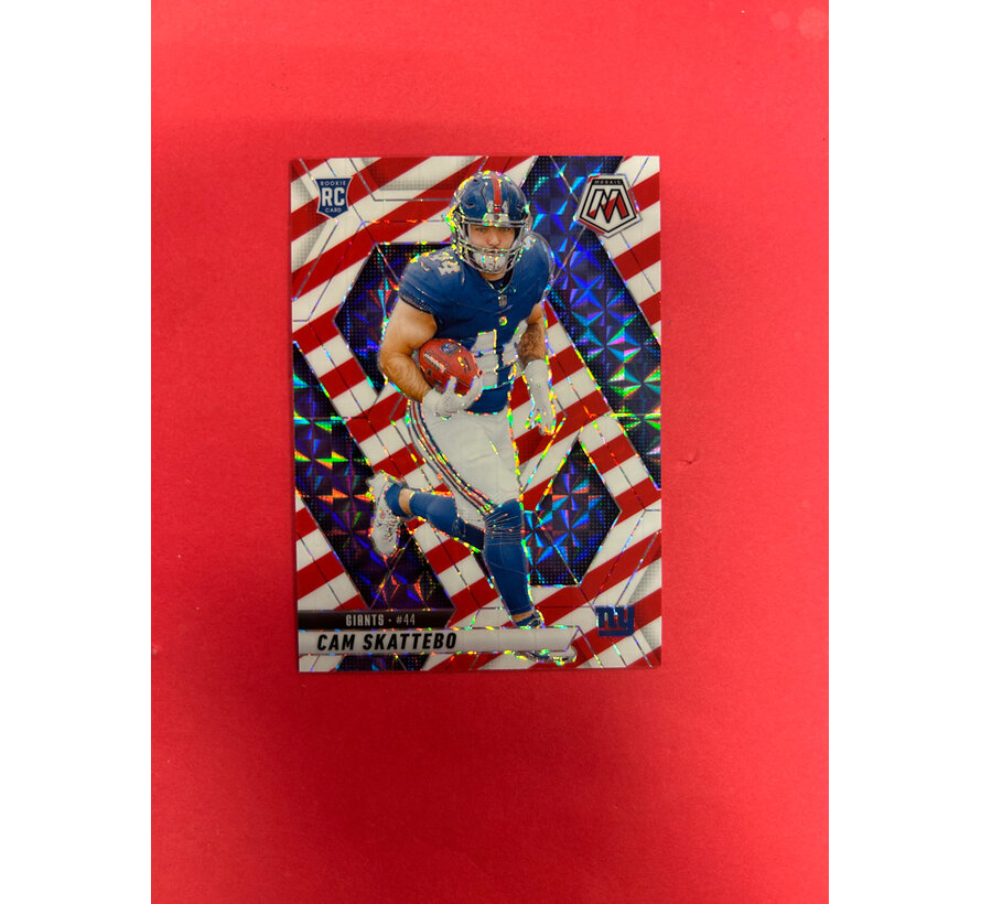 2025 PANINI MOSAIC CAM SKATTEBO RED WHITE ROOKIE