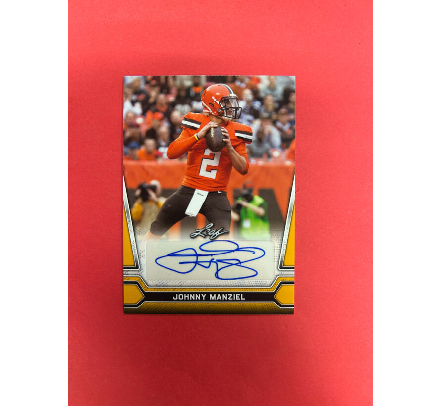 2021 LEAF INCRIPTIONS JOHNNY MANZIEL AUTOGRAPH