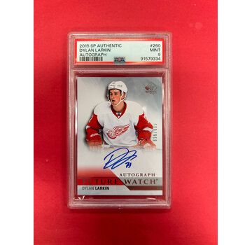 UPPER DECK 2015-16 SP AUTHENTIC DYLAN LARKIN FUTURE WATCH AUTOGRAPH PSA GRADED 9