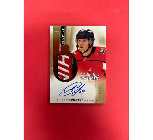 UPPER DECK 2021-22 UPPER DECK THE CUP ALIASKEI PROTAS ROOKIE AUTO PATCH GOLD /24