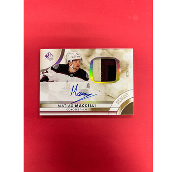UPPER DECK 2023-24 SP AUTHENTIC MATTIAS MACCELLI LIMITED AUTO PATCH /100