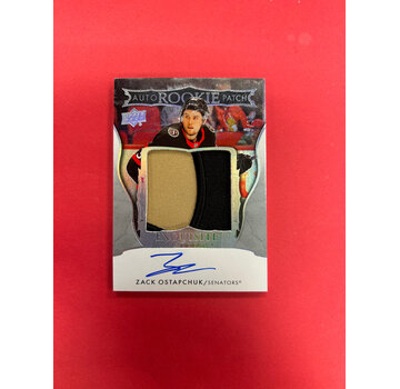 UPPER DECK 2024-25 UPPER DECK EXQUISITE COLLECTION ZACK OSTAPCHUK AUTO ROOKIE ATCH /38