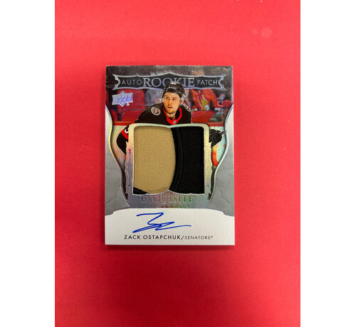 UPPER DECK 2024-25 UPPER DECK EXQUISITE COLLECTION ZACK OSTAPCHUK AUTO ROOKIE ATCH /38