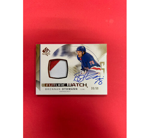 UPPER DECK 2024-25 SP AUTHENTIC BRENNAN OTHMANN FUTURE WATCH AUTO PATCH /50