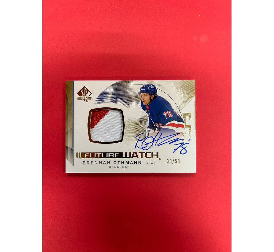 2024-25 SP AUTHENTIC BRENNAN OTHMANN FUTURE WATCH AUTO PATCH /50