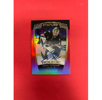 UPPER DECK 2024-25 UPPER DECK STATURE JESPER WALLSTEDT ROOKIE AUTO RED /99